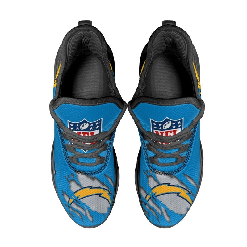 Los Angeles Chargers Sneakers 3D Max Soul Shoes