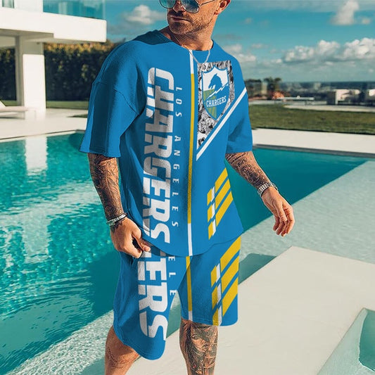 Los Angeles Chargers T-shirt and Shorts BG254