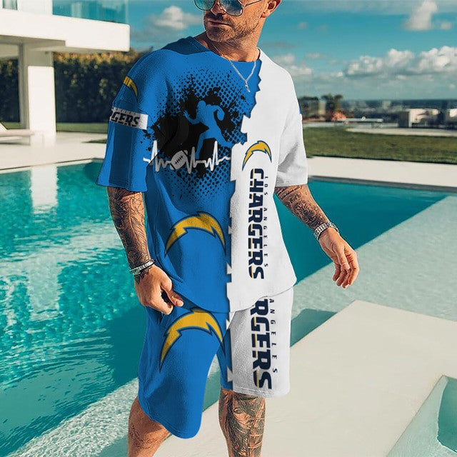 Los Angeles Chargers T-shirt and Shorts BG260
