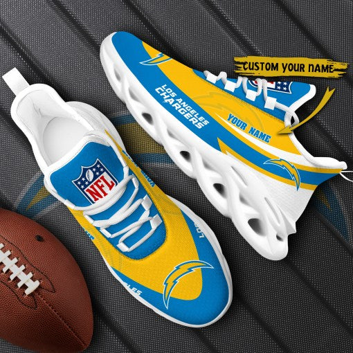 Los Angeles Chargers Personalized Yezy Running Sneakers SPDMS801