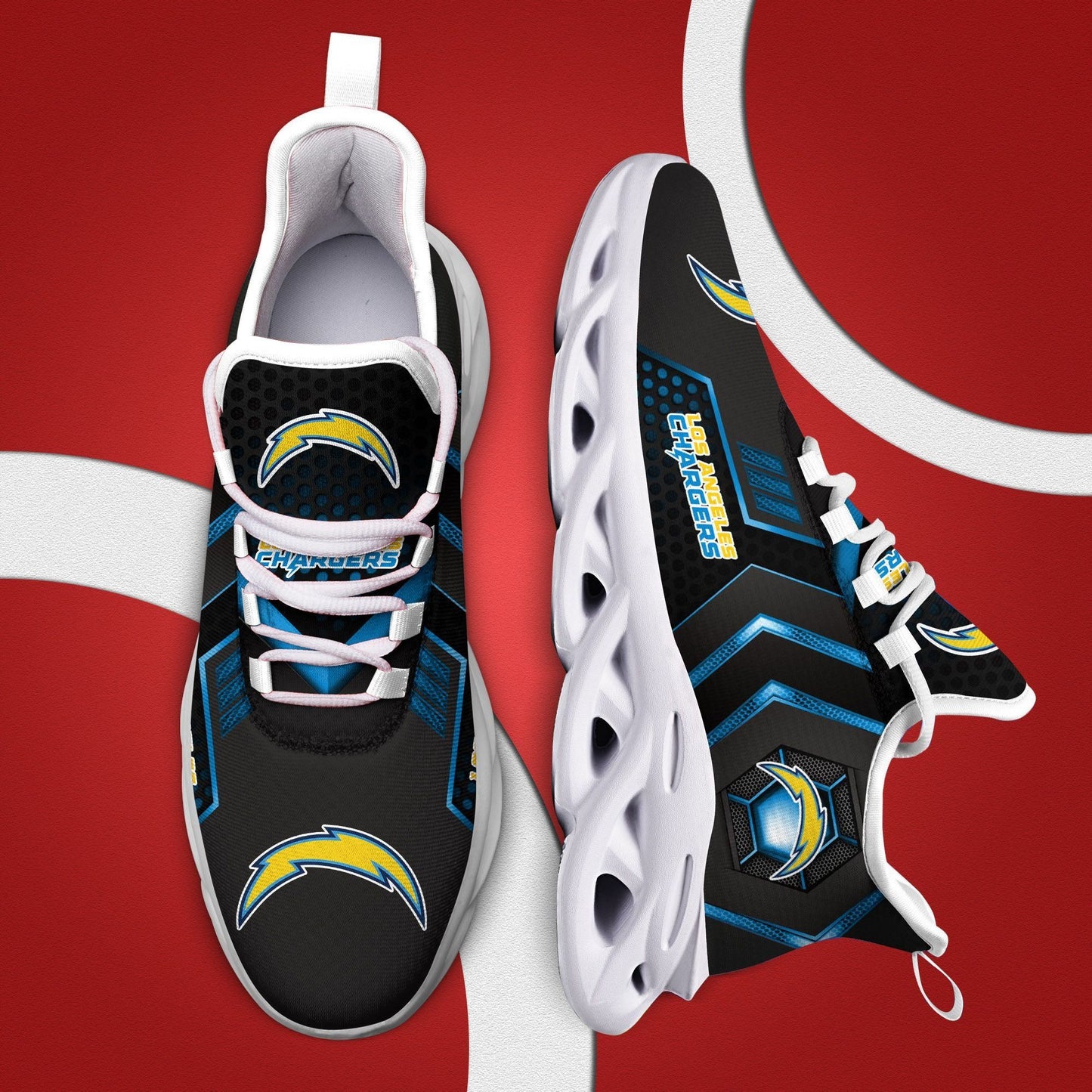 Los Angeles Chargers Yezy Running Sneakers 213