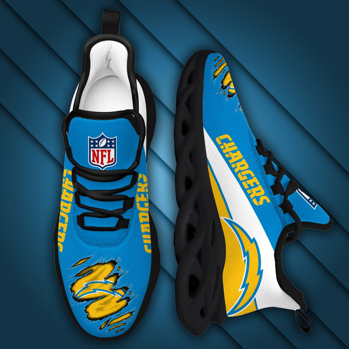 Los Angeles Chargers Yezy Running Sneakers 976