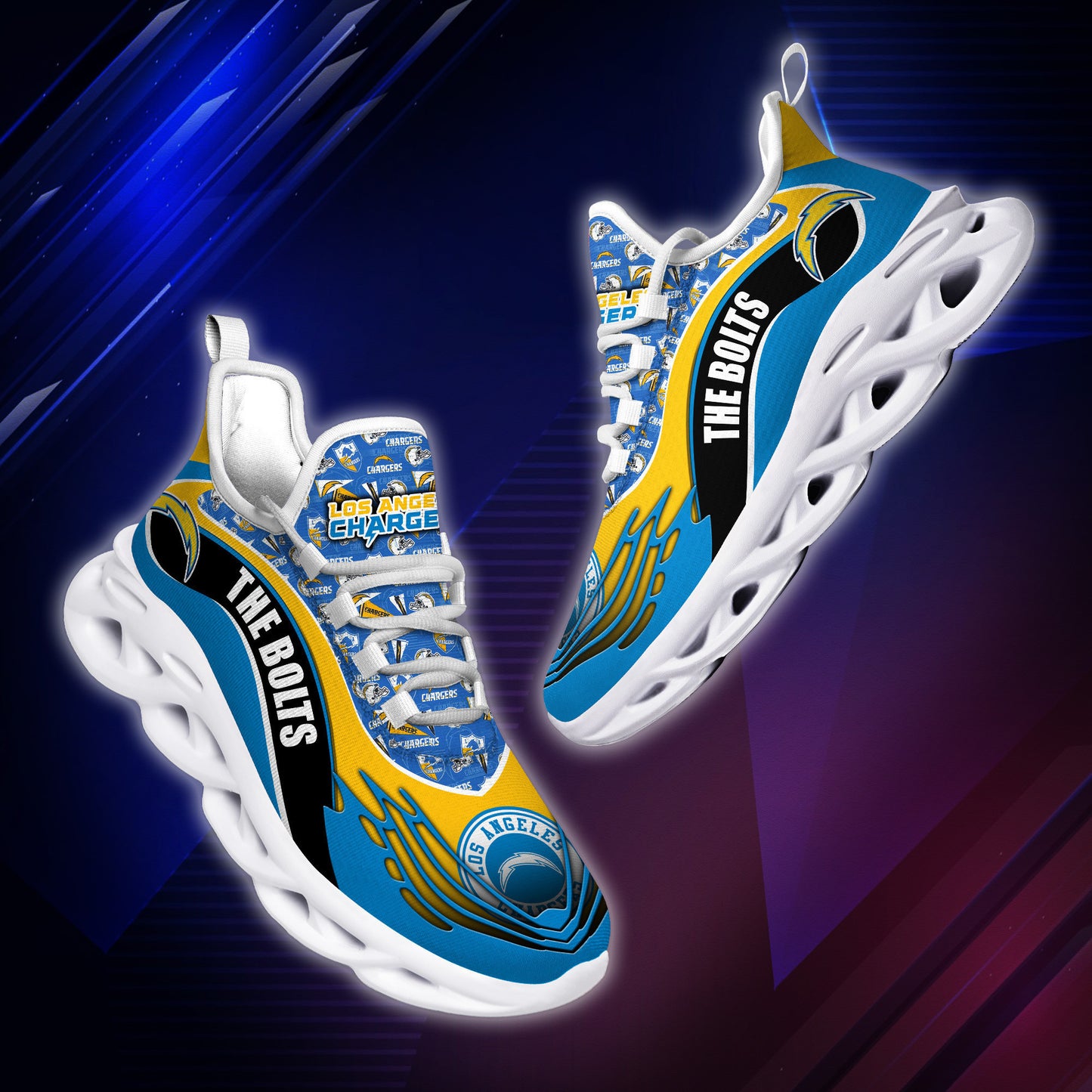 Los Angeles Chargers Yezy Running Sneakers BB172