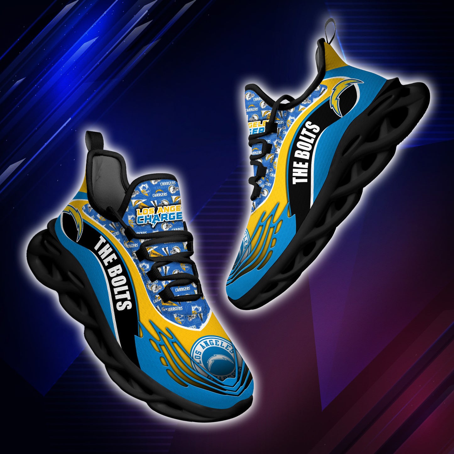 Los Angeles Chargers Yezy Running Sneakers BB172