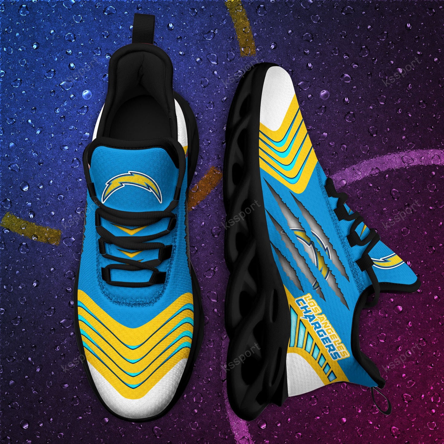Los Angeles Chargers Yezy Running Sneakers BB427
