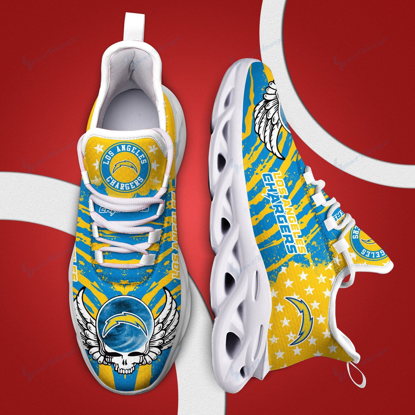 Los Angeles Chargers Yezy Running Sneakers BB778