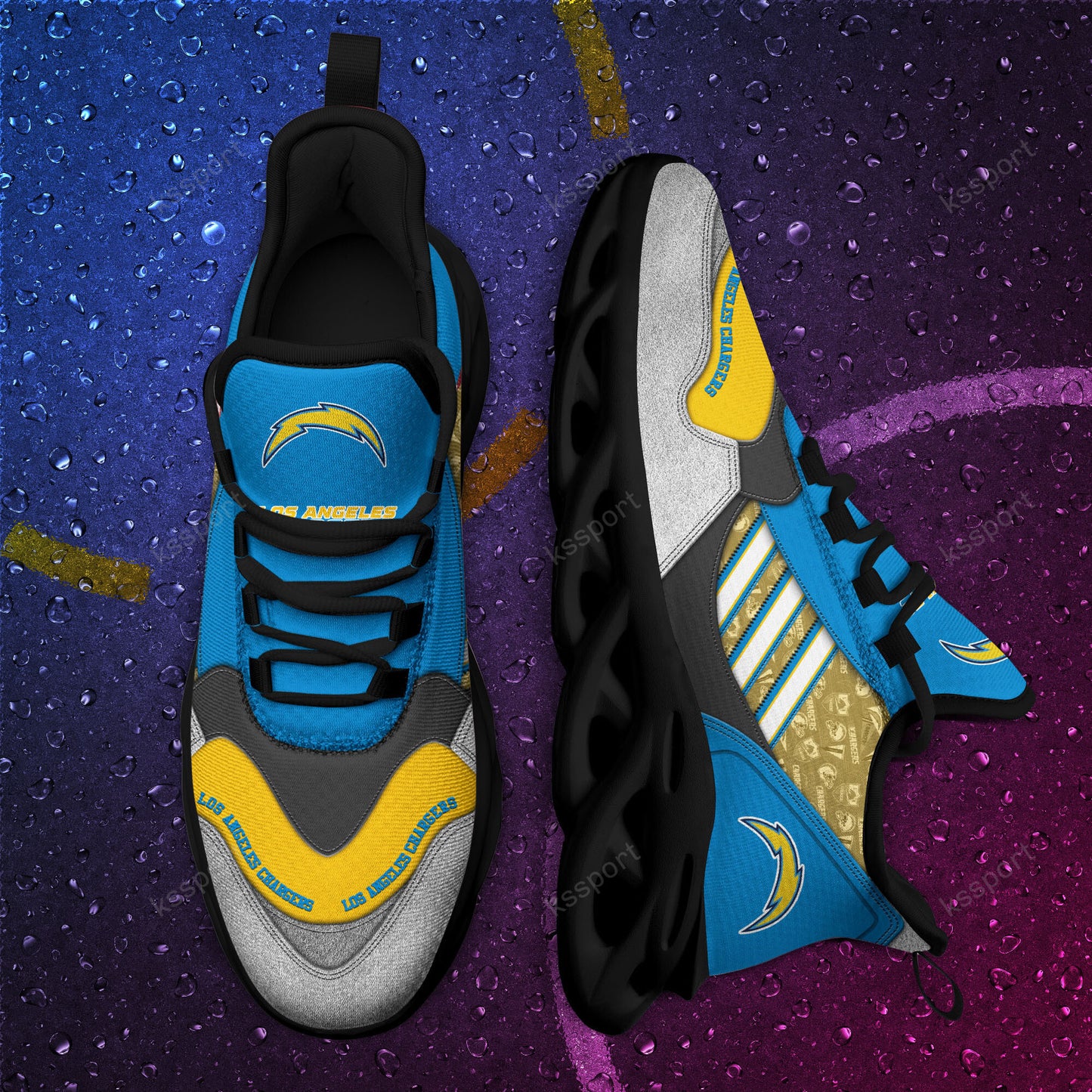 Los Angeles Chargers Yezy Running Sneakers BG758