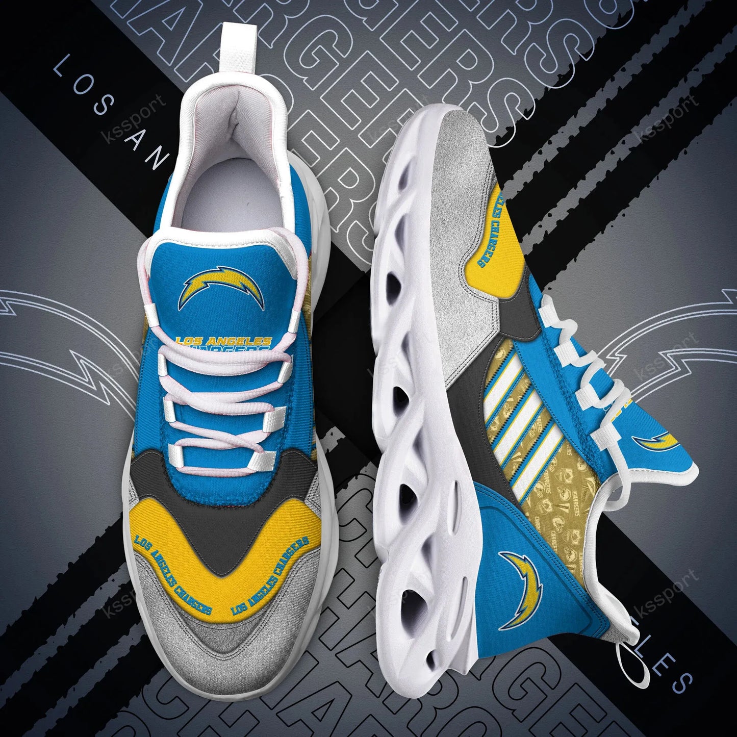 Los Angeles Chargers Yezy Running Sneakers BG758