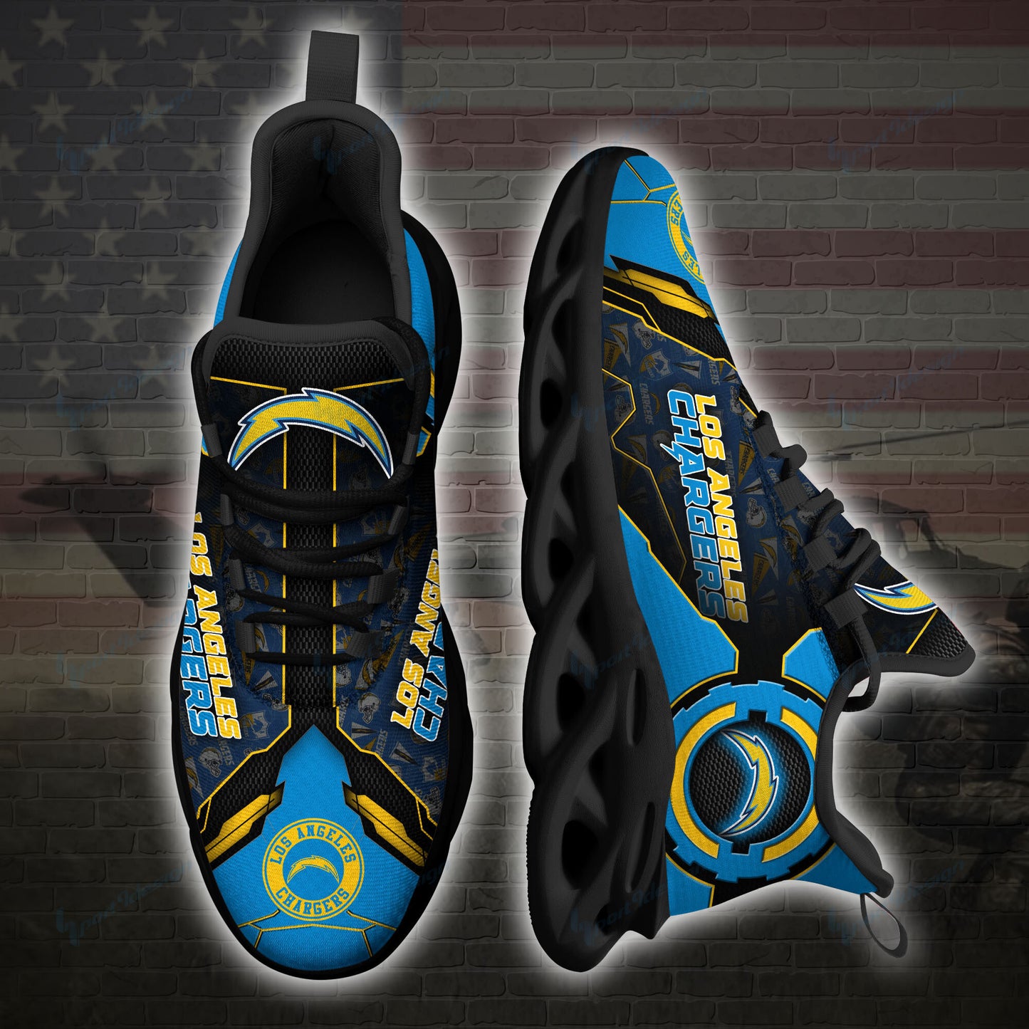 Los Angeles Chargers Yezy Running Sneakers SPD21