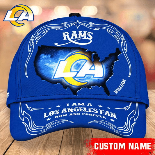 Los Angeles Rams Baseball Caps Custom Name