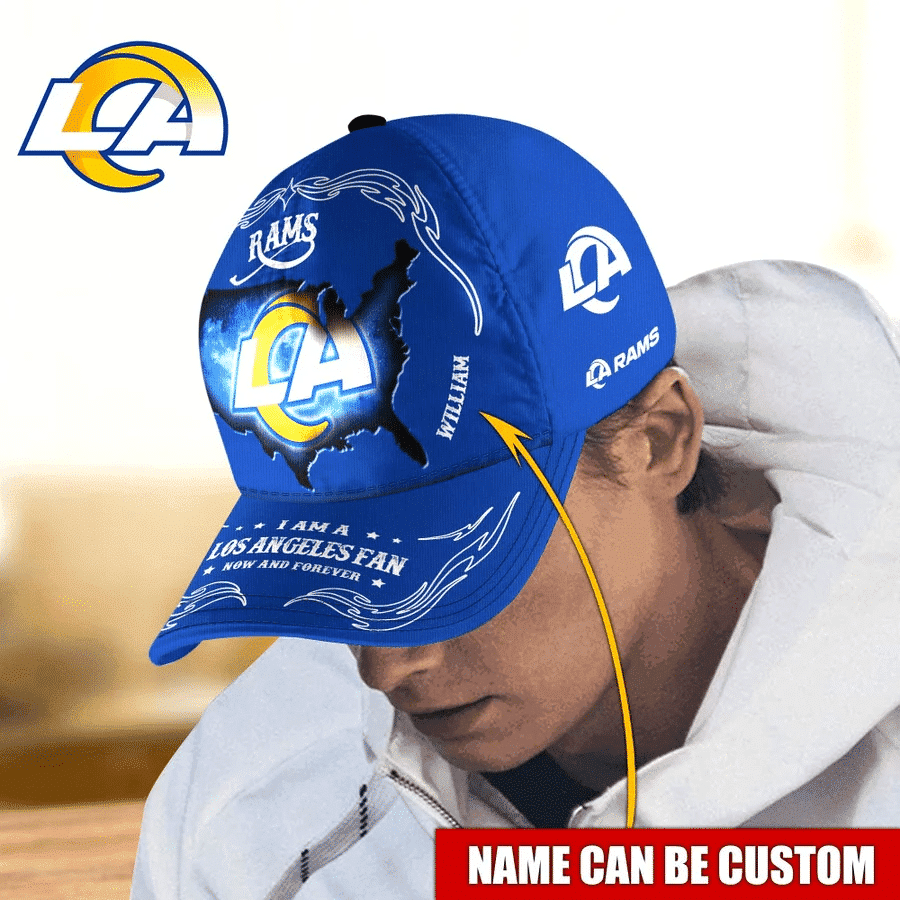 Los Angeles Rams Baseball Caps Custom Name