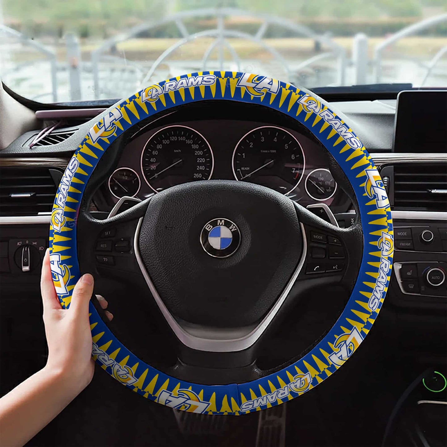 Los Angeles Rams Custom 3D Steering Wheel Cover 49