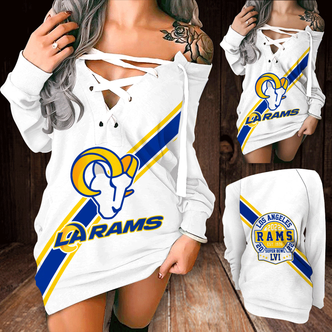 Los Angeles Rams Lace-Up Sweatshirt 90