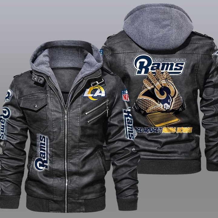 Los Angeles Rams Leather Jacket 19