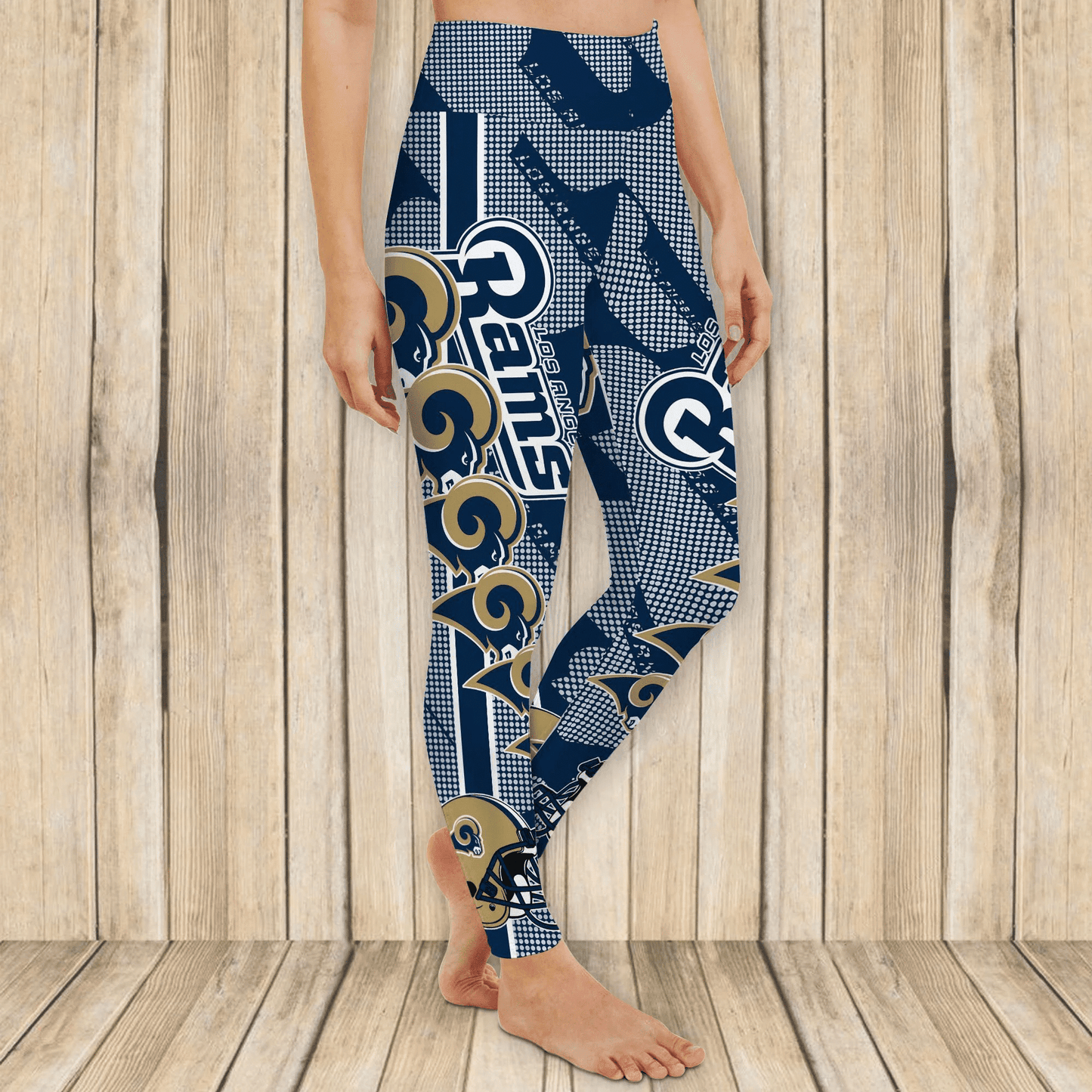 Los Angeles Rams Leggings And Cross Tank Top BG17