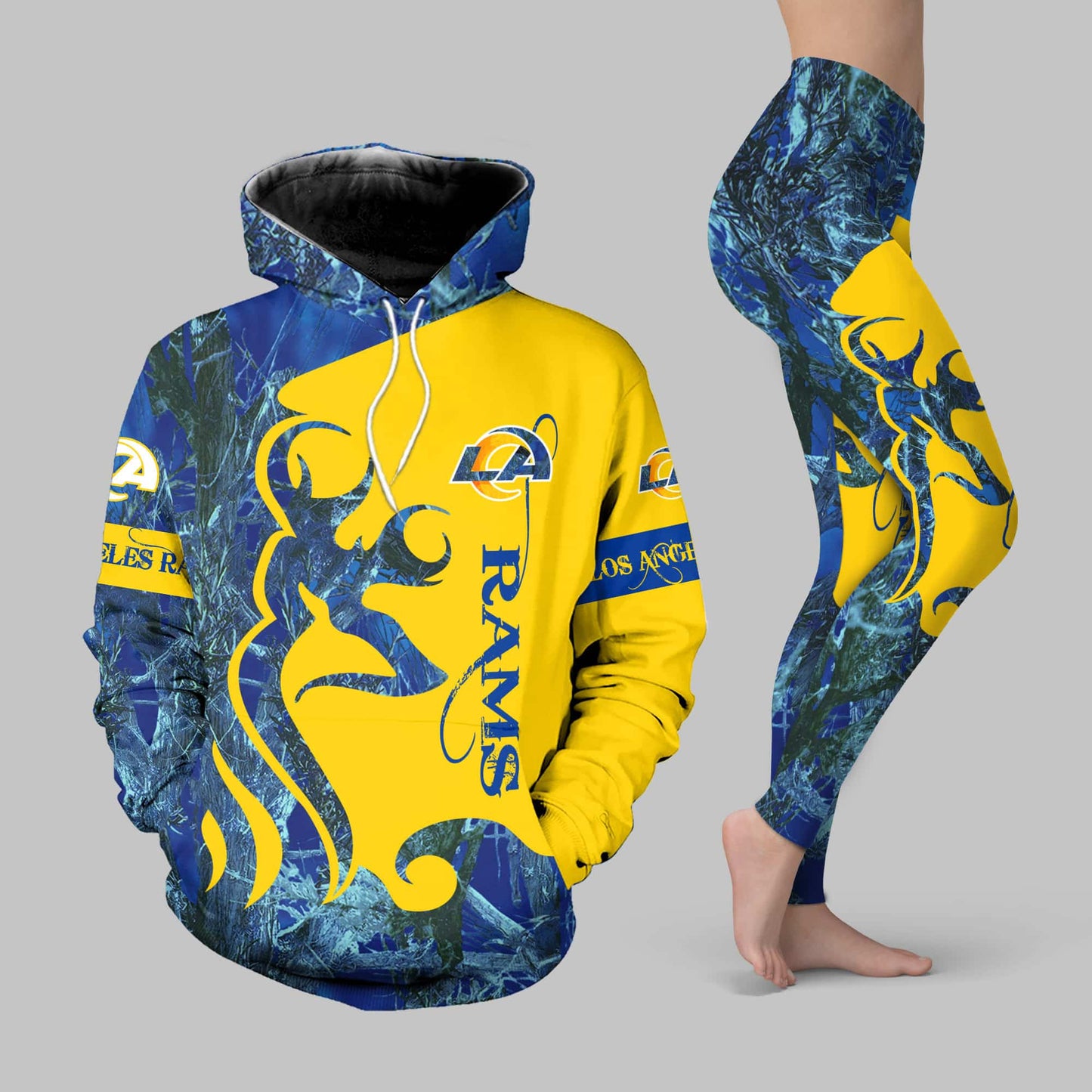 Los Angeles Rams Leggings And Hoodie BG57