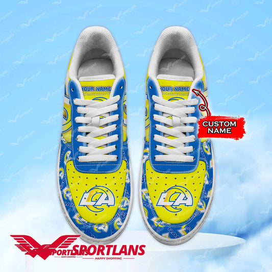 Los Angeles Rams NFL Personalized Air Force 1 Shoes