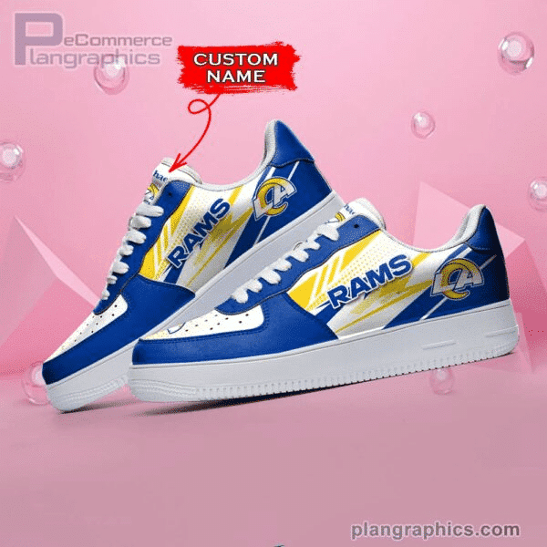 Los Angeles Rams NFL Personalized Air Force 1 Shoes
