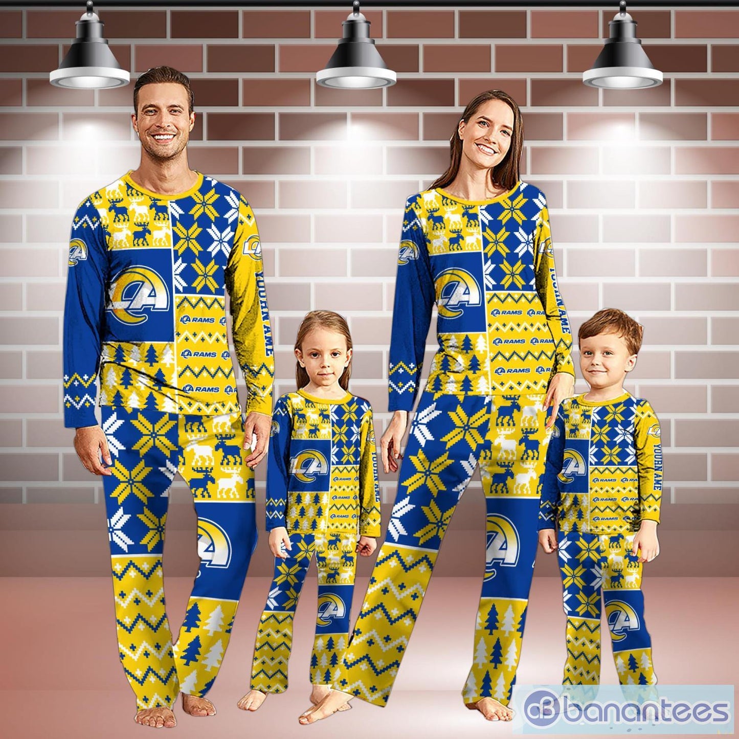 Los Angeles Rams Pajamas Christmas Gift For Family AZCPYZAM115
