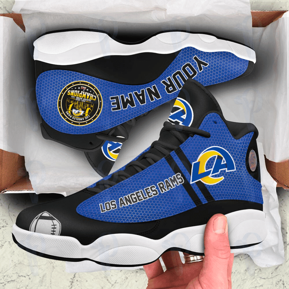 Los Angeles Rams Personalized AJD13 Sneakers 025