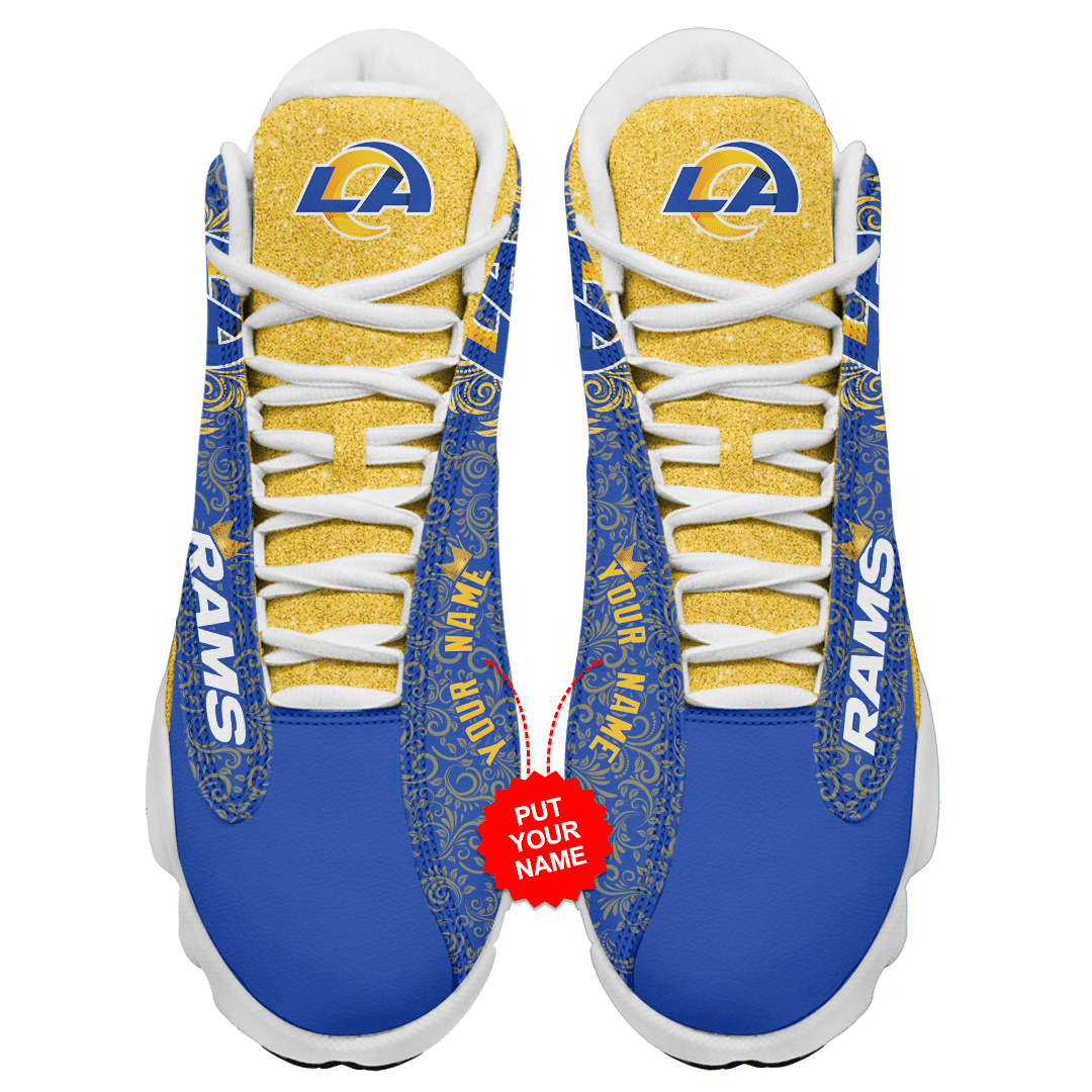 Los Angeles Rams Personalized AJD13 Sneakers 1071