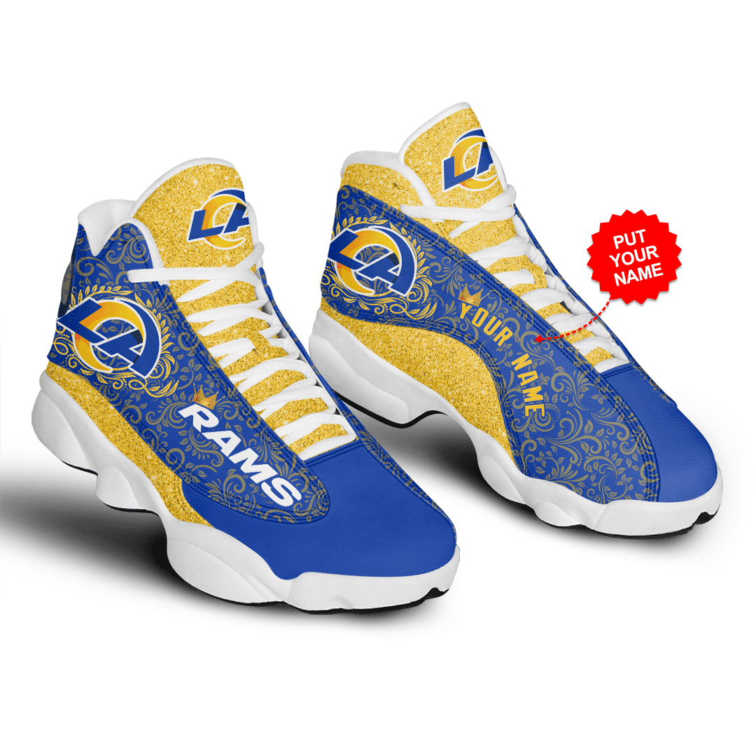 Los Angeles Rams Personalized AJD13 Sneakers 1071
