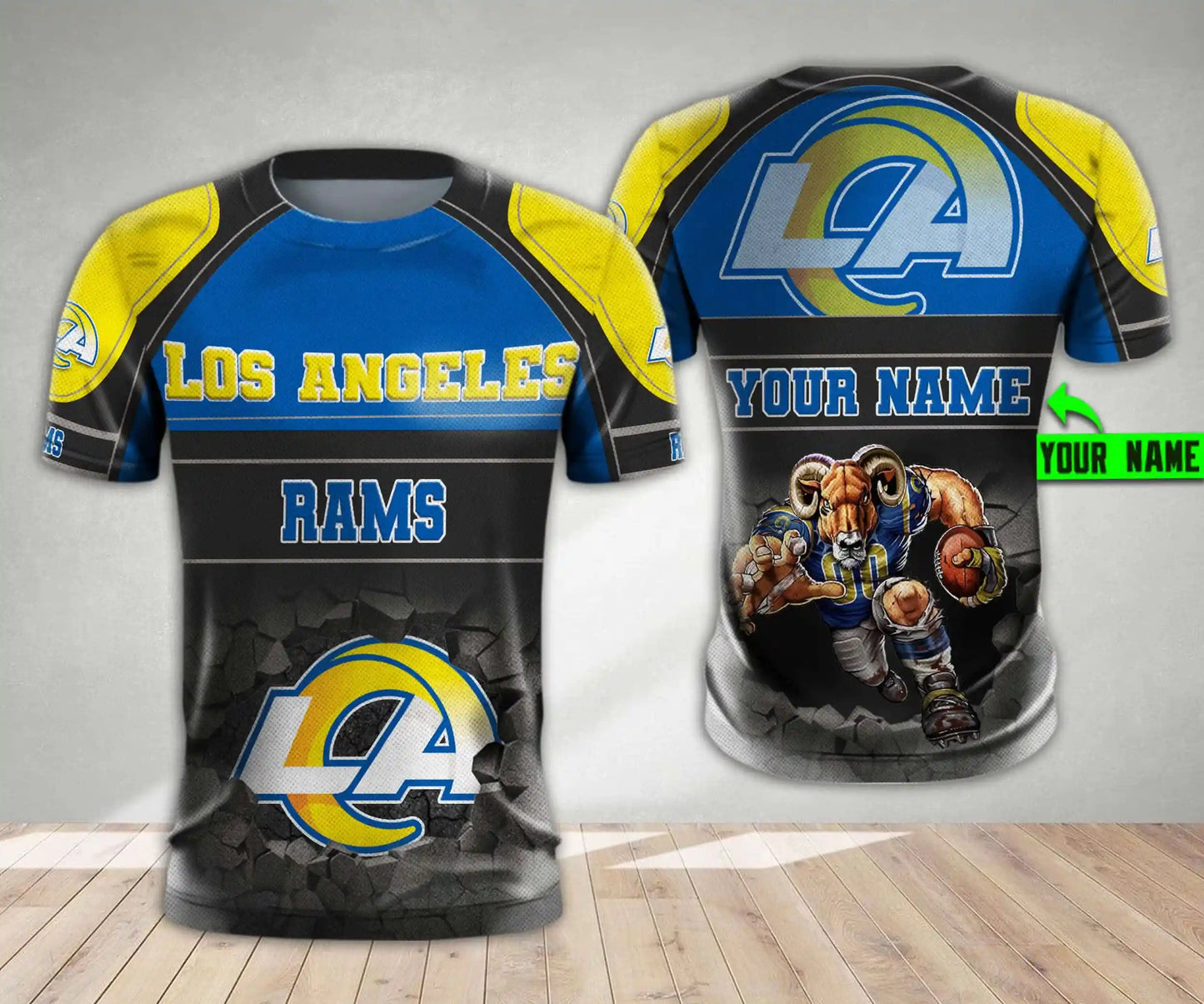 Los Angeles Rams Personalized All Over Printed 555
