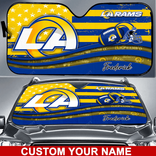 Los Angeles Rams Personalized Auto Sun Shade BG18