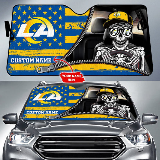 Los Angeles Rams Personalized Auto Sun Shade BG80