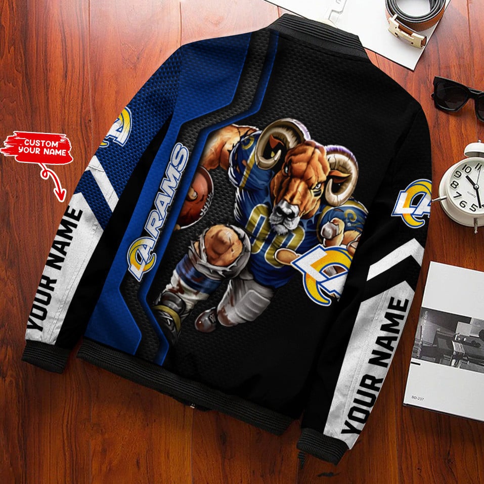Los Angeles Rams Personalized Bomber Jacket BG559