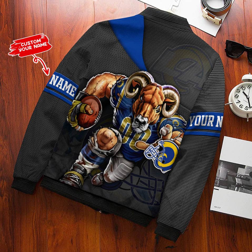 Los Angeles Rams Personalized Bomber Jacket BG602