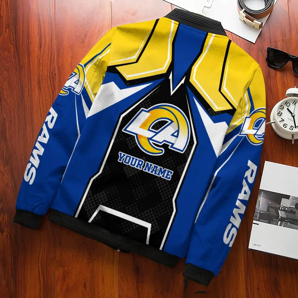 Los Angeles Rams Personalized Bomber Jacket BG650