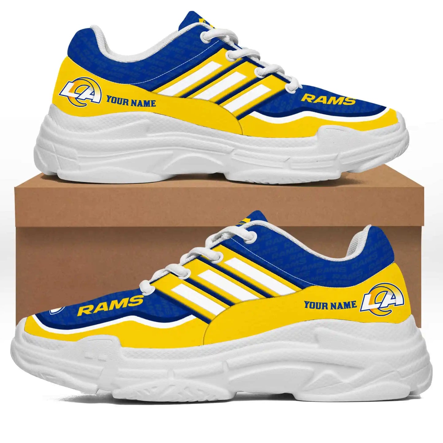Los Angeles Rams Personalized Chunky Sneakers 19