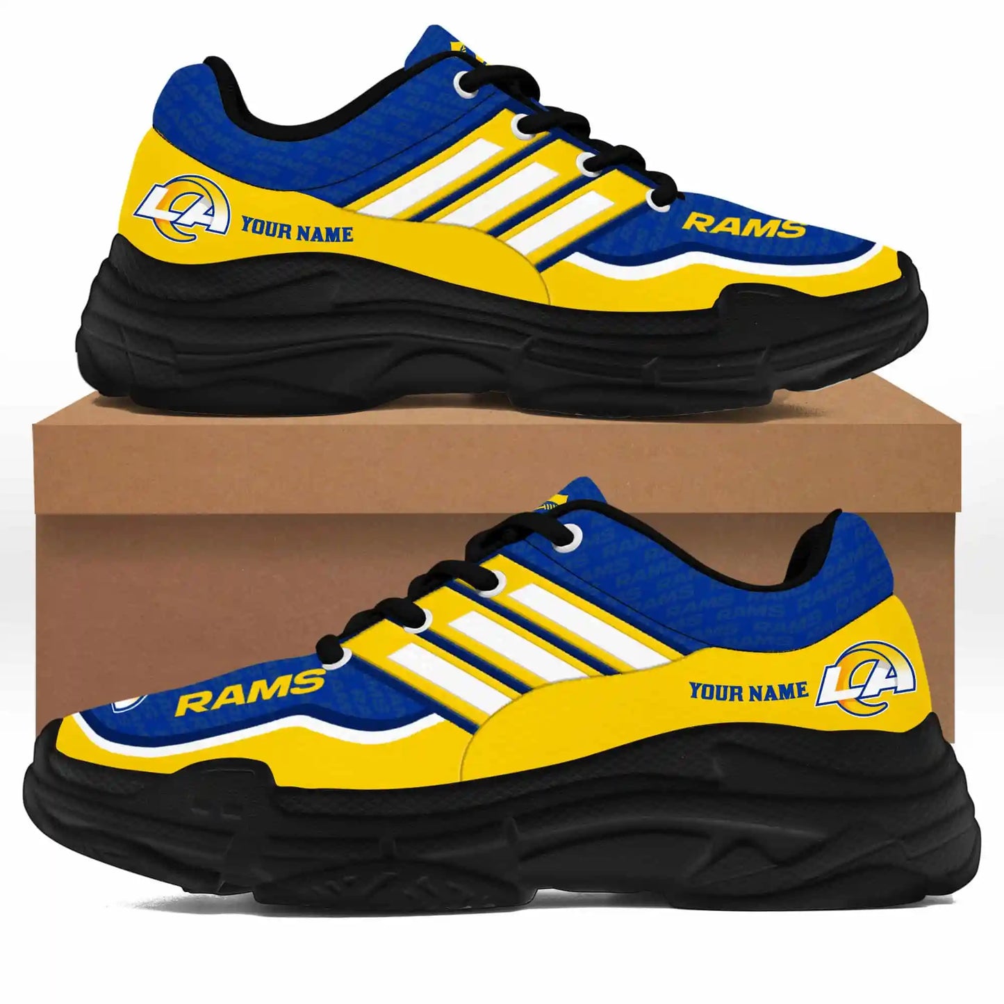 Los Angeles Rams Personalized Chunky Sneakers 19
