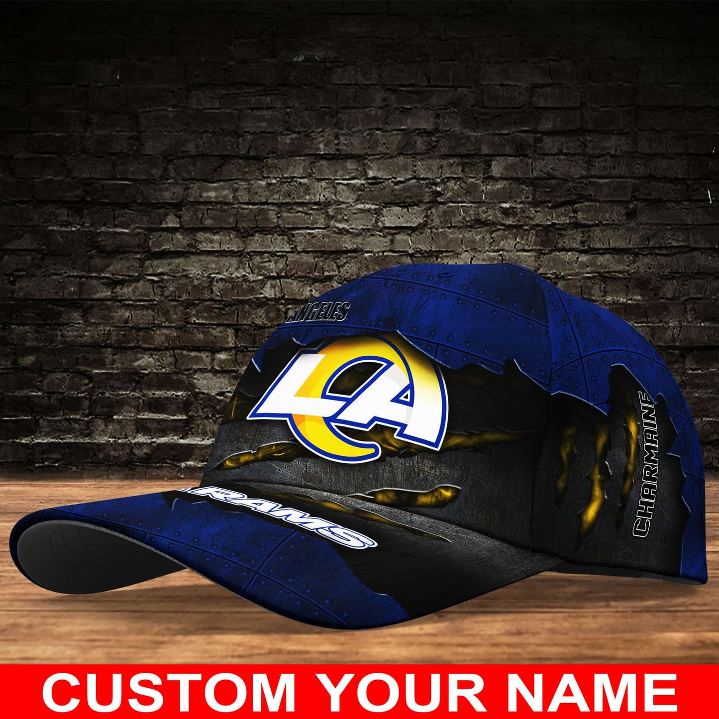 Los Angeles Rams Personalized Classic Cap BG308