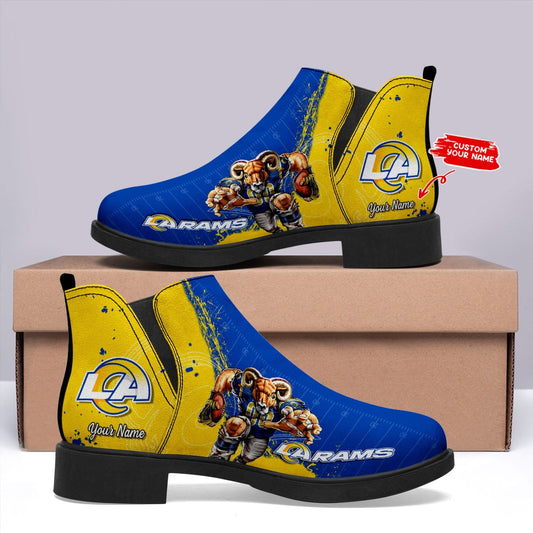 Los Angeles Rams Personalized Comfort & Fashion Short Boots BG98