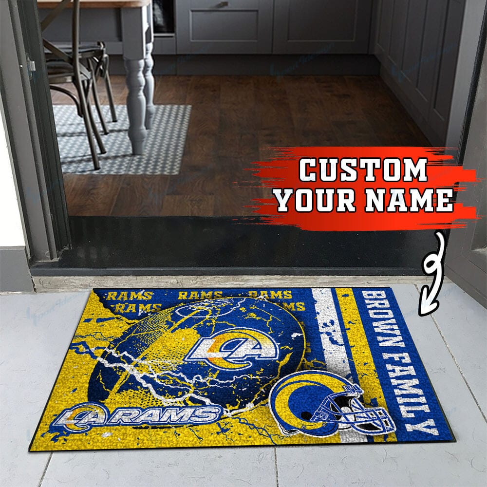 Los Angeles Rams Personalized Doormat BG18