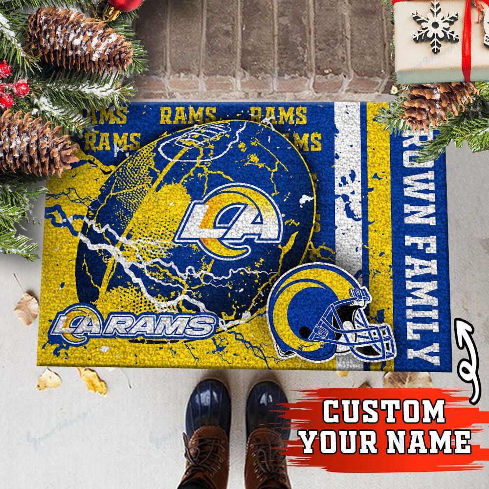 Los Angeles Rams Personalized Doormat BG18