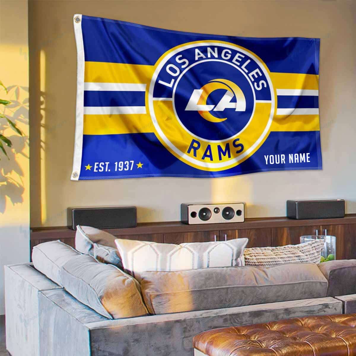 Los Angeles Rams Personalized Flag 192