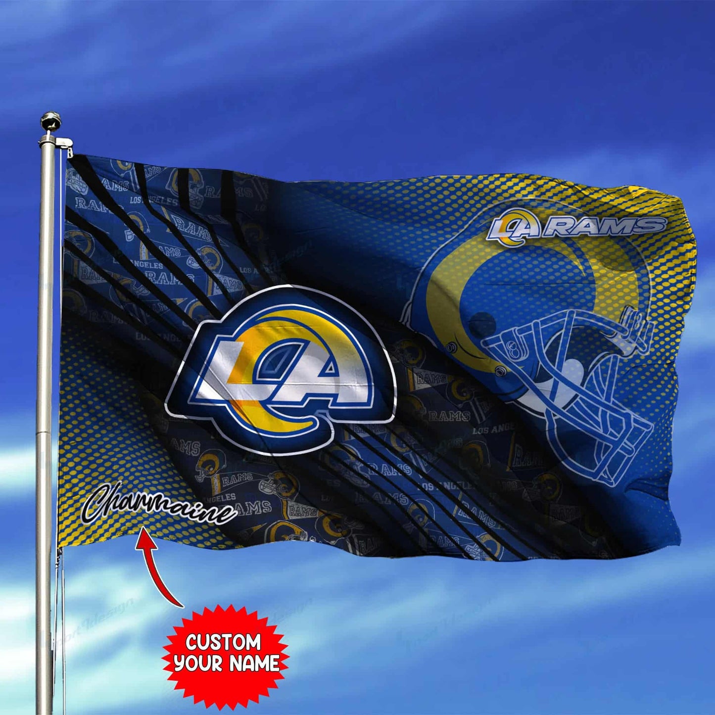 Los Angeles Rams Personalized Flag 223