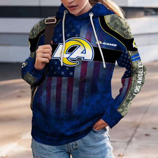 Los Angeles Rams Personalized Leggings And Hoodie BG80