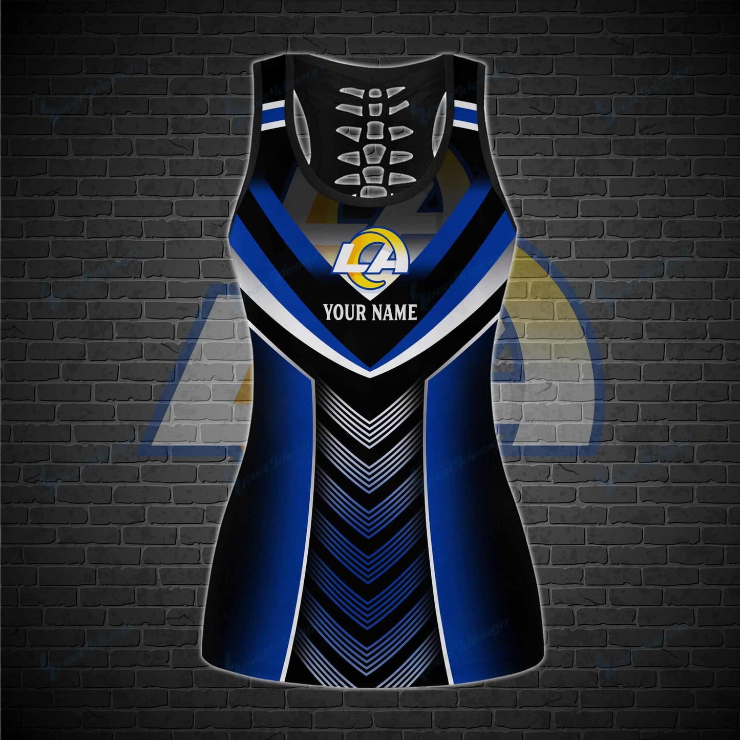 Los Angeles Rams Personalized Leggings And Tank Top BG18
