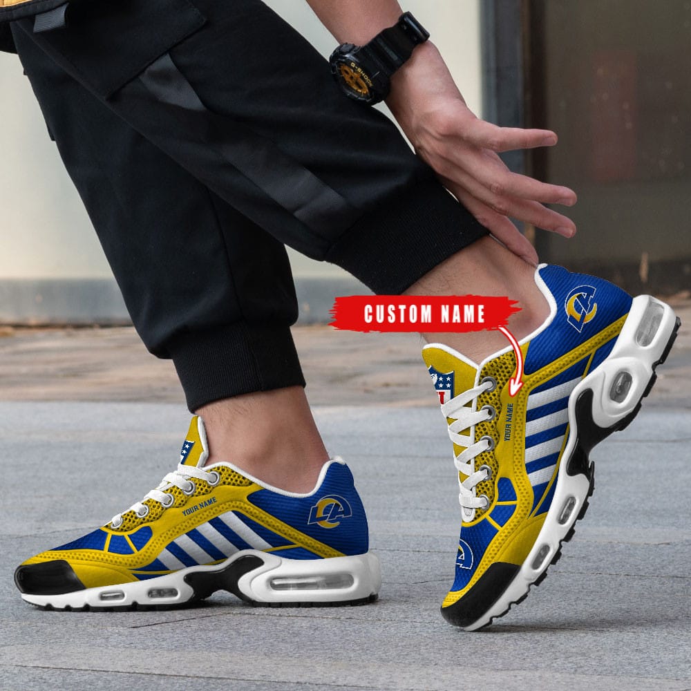 Los Angeles Rams Personalized Plus T-N Youth Sneakers BG153