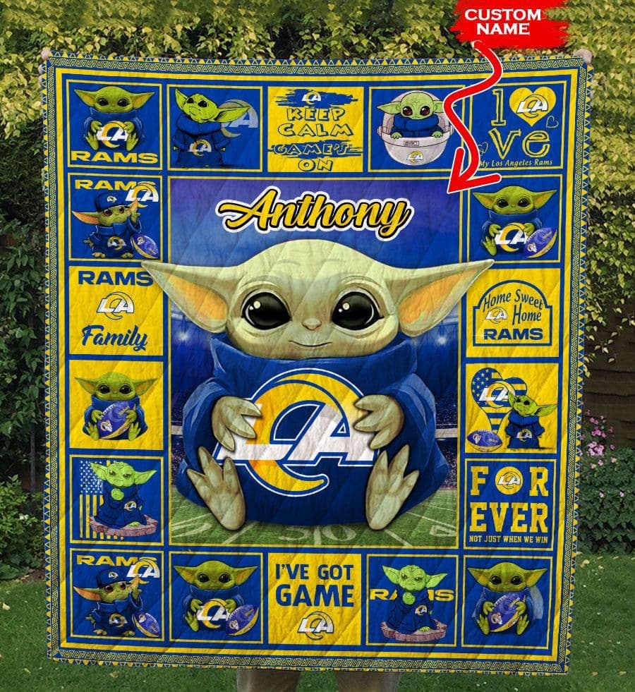 Los Angeles Rams Personalized Premium Quilt BG21