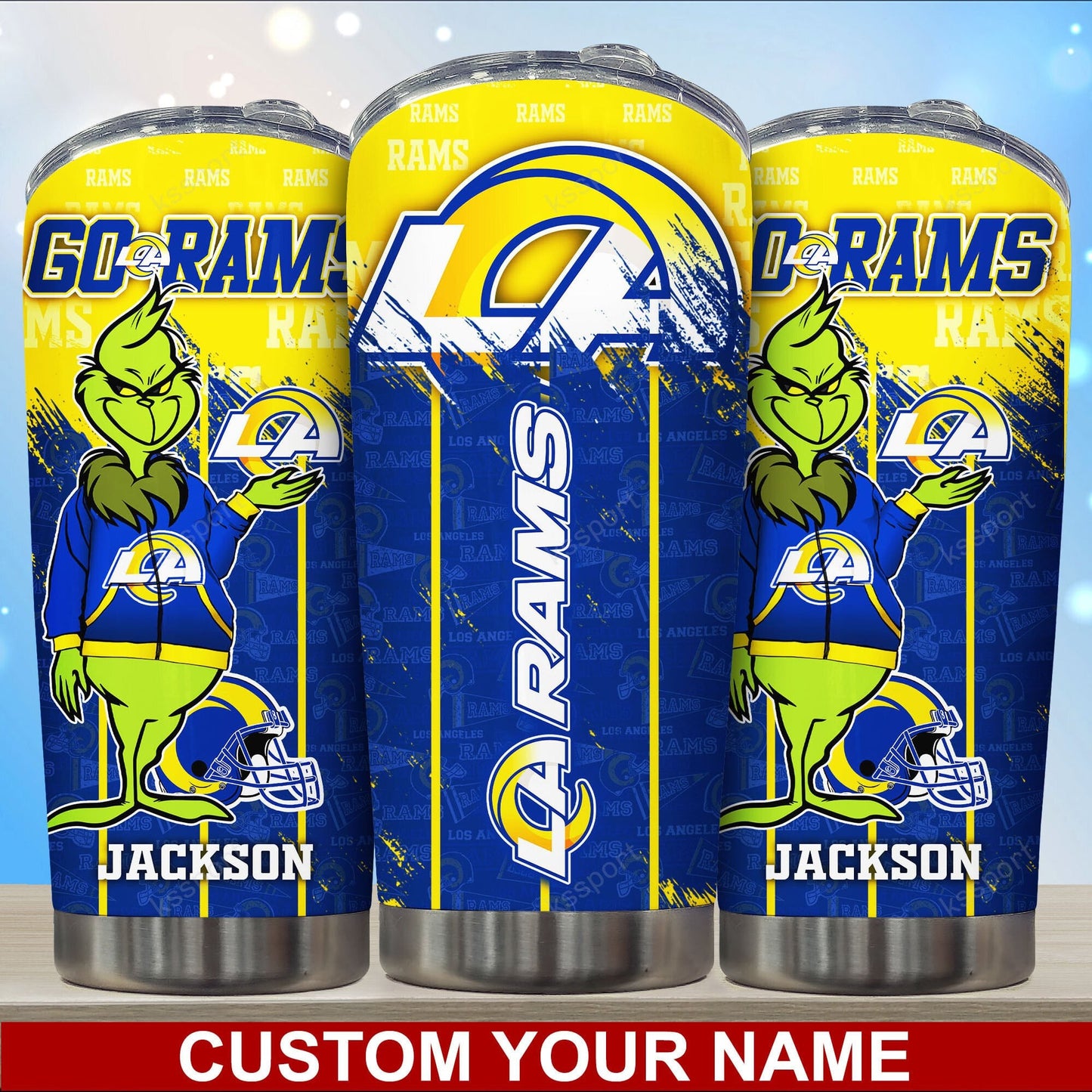 Los Angeles Rams Personalized Tumbler BG106