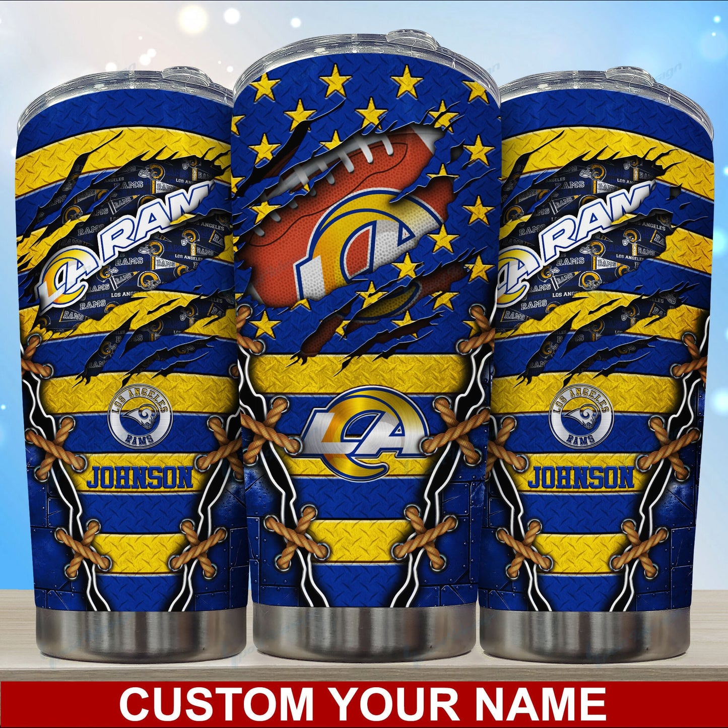 Los Angeles Rams Personalized Tumbler BG17