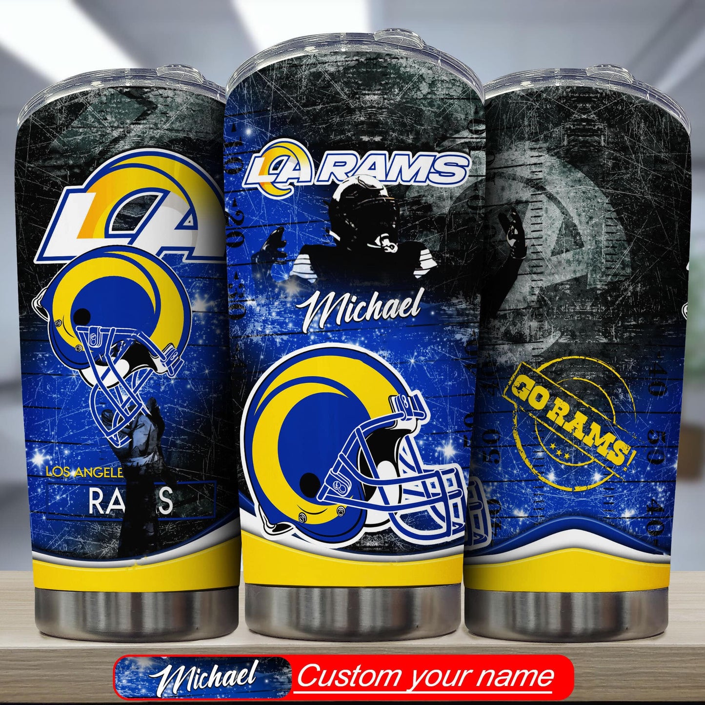 Los Angeles Rams Personalized Tumbler BG328