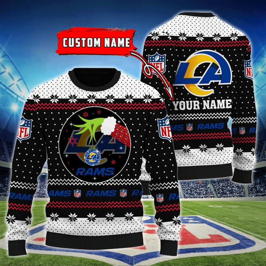 Los Angeles Rams Personalized Woolen Sweater BG60