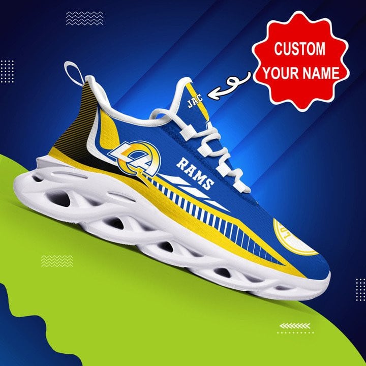 Los Angeles Rams Personalized Yezy Running Sneakers 404