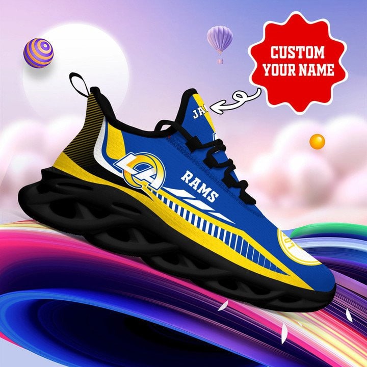Los Angeles Rams Personalized Yezy Running Sneakers 404